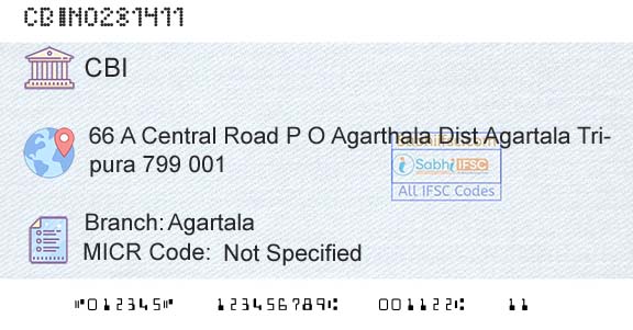 Central Bank Of India AgartalaBranch 