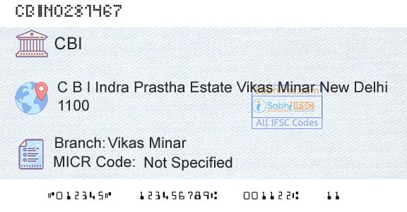 Central Bank Of India Vikas MinarBranch 