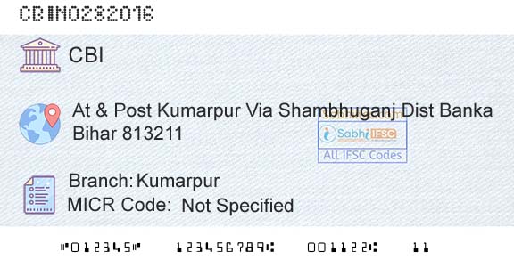Central Bank Of India KumarpurBranch 