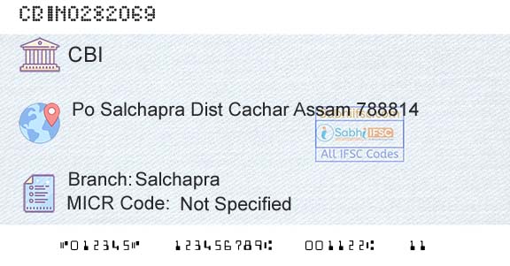 Central Bank Of India SalchapraBranch 