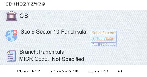 Central Bank Of India PanchkulaBranch 