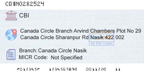 Central Bank Of India Canada Circle NasikBranch 