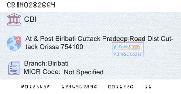 Central Bank Of India BiribatiBranch 