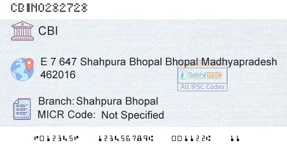 Central Bank Of India Shahpura BhopalBranch 