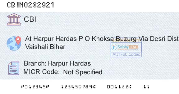 Central Bank Of India Harpur HardasBranch 