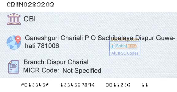 Central Bank Of India Dispur CharialBranch 