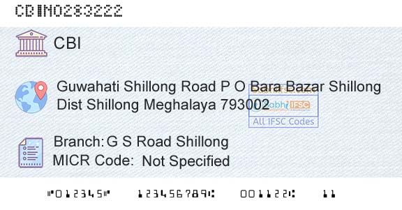 Central Bank Of India G S Road ShillongBranch 