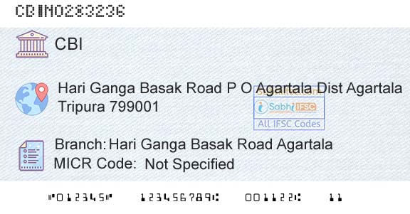 Central Bank Of India Hari Ganga Basak Road AgartalaBranch 