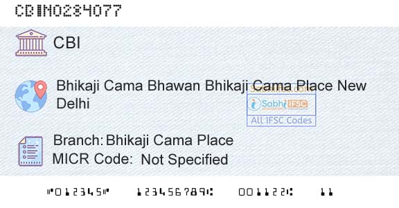 Central Bank Of India Bhikaji Cama PlaceBranch 