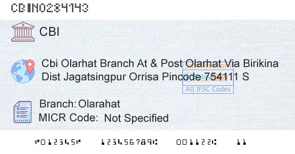Central Bank Of India OlarahatBranch 