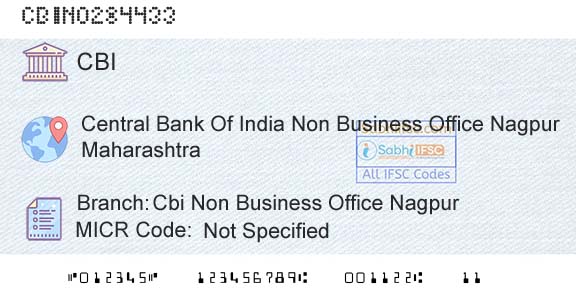 Central Bank Of India Cbi Non Business Office NagpurBranch 