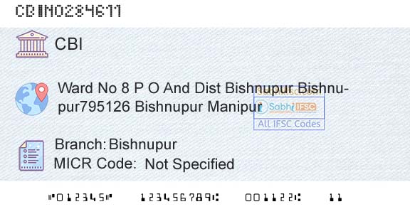 Central Bank Of India BishnupurBranch 