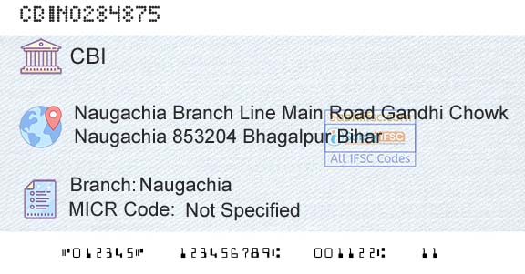 Central Bank Of India NaugachiaBranch 