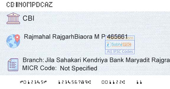 Central Bank Of India Jila Sahakari Kendriya Bank Maryadit RajgrahBranch 