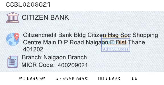 Citizen Credit Cooperative Bank Limited Naigaon BranchBranch 