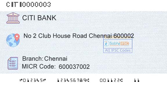 Citi Bank ChennaiBranch 