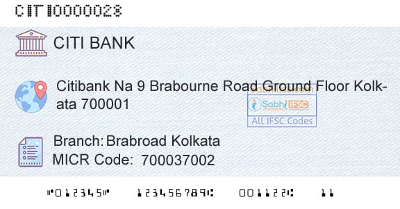Citi Bank Brabroad Kolkata Branch 