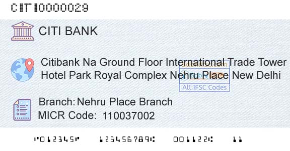 Citi Bank Nehru Place BranchBranch 