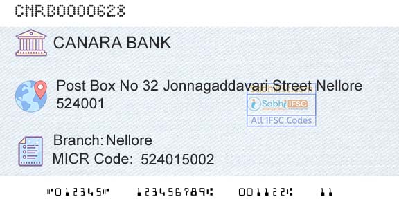 Canara Bank NelloreBranch 