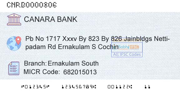 Canara Bank Ernakulam SouthBranch 