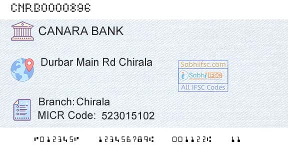 Canara Bank ChiralaBranch 