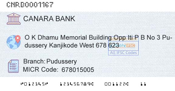 Canara Bank PudusseryBranch 