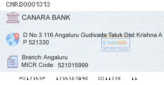 Canara Bank AngaluruBranch 