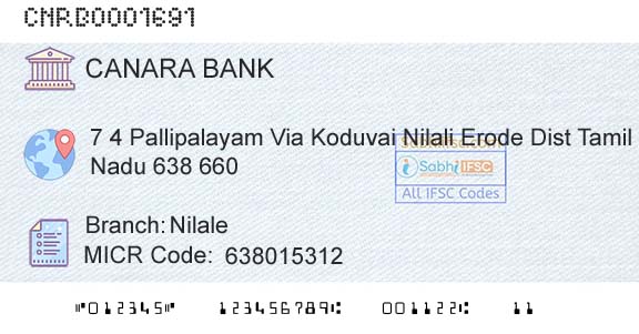 Canara Bank NilaleBranch 