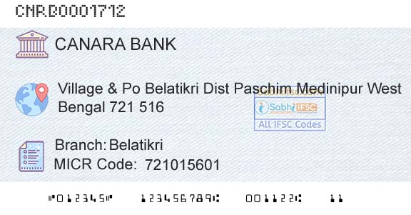 Canara Bank BelatikriBranch 