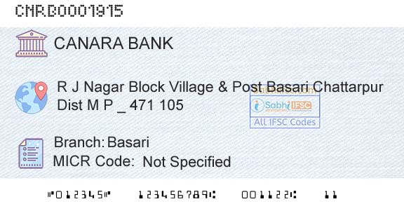 Canara Bank BasariBranch 