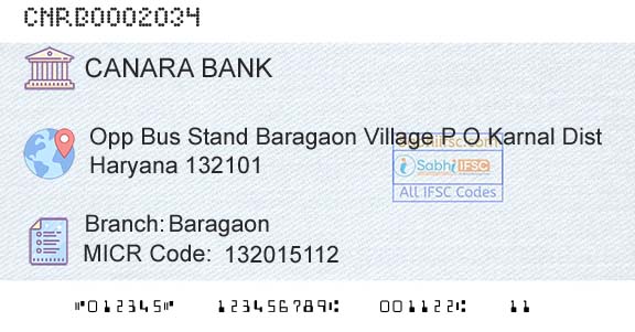 Canara Bank BaragaonBranch 