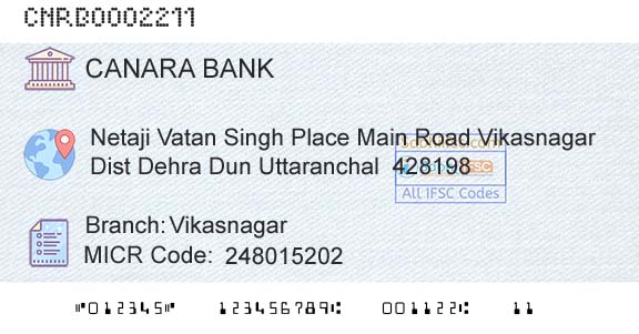 Canara Bank VikasnagarBranch 