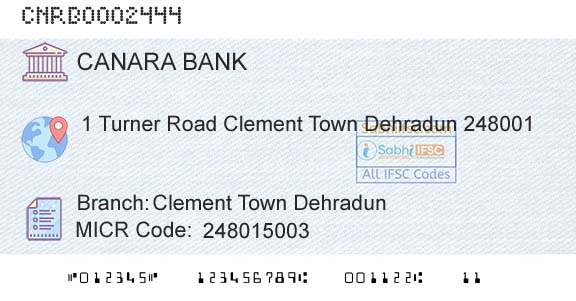 Canara Bank Clement Town DehradunBranch 