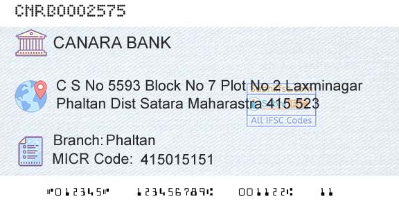 Canara Bank PhaltanBranch 