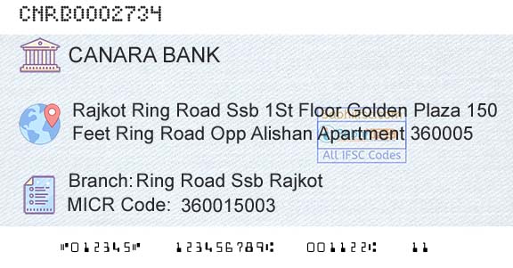 Canara Bank Ring Road Ssb RajkotBranch 