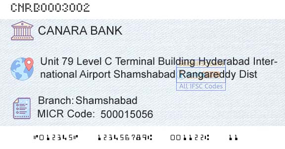 Canara Bank ShamshabadBranch 
