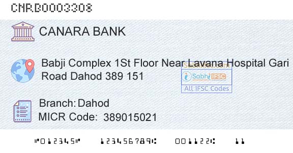 Canara Bank DahodBranch 
