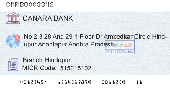Canara Bank HindupurBranch 