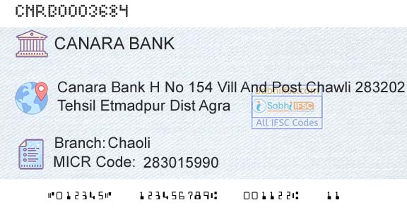 Canara Bank ChaoliBranch 