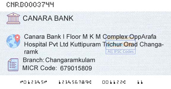Canara Bank ChangaramkulamBranch 