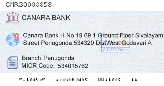 Canara Bank PenugondaBranch 