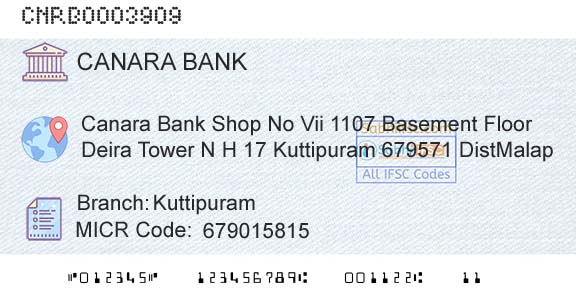 Canara Bank KuttipuramBranch 