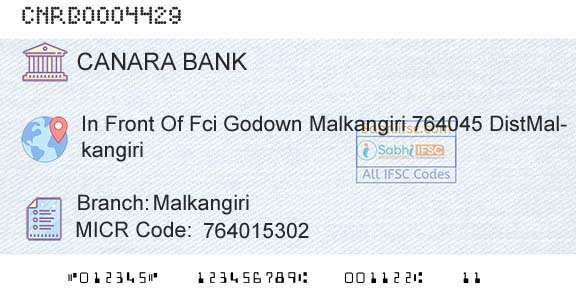 Canara Bank MalkangiriBranch 