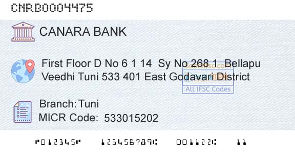 Canara Bank TuniBranch 