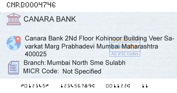 Canara Bank Mumbai North Sme SulabhBranch 