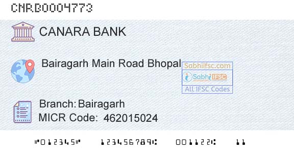 Canara Bank BairagarhBranch 