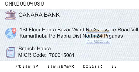 Canara Bank HabraBranch 