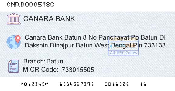 Canara Bank BatunBranch 