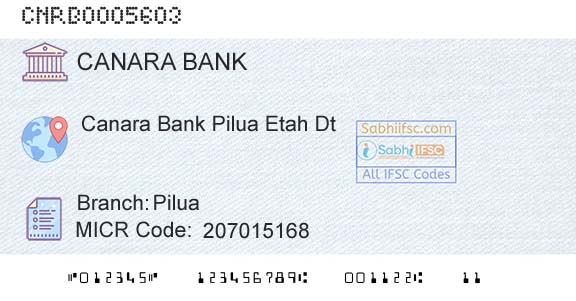 Canara Bank PiluaBranch 
