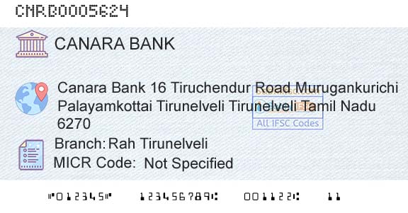 Canara Bank Rah TirunelveliBranch 